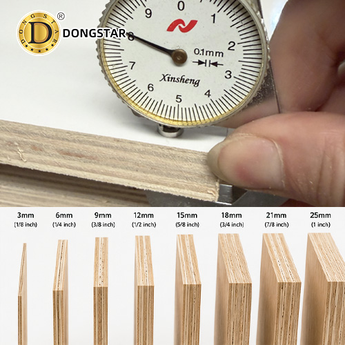 COMMON PLYWOOD THICKNESS