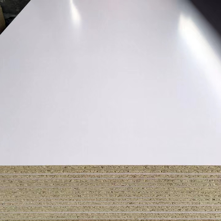 High Quality Melamine Particle Board Chipboard White Laminited Board for  furniture Manufacturer and Supplier