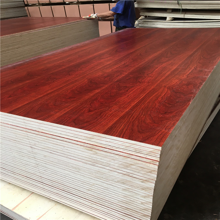 Red Wood Grain Melamine Board